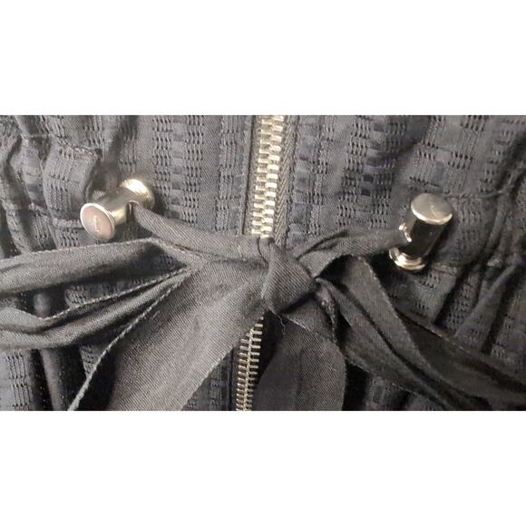 Adam Lippes anorak utility double zip drawstring waist navy jacket lg - Picture 8 of 12